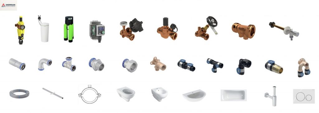 Trinkwasser: Strukturierte Materialliste für Trinkwasserinstallation – Bauteile, Armaturen und Formstücke